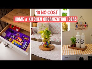 10 No Cost Home and Kitchen Organization Ideas | Organize Your Home for Free