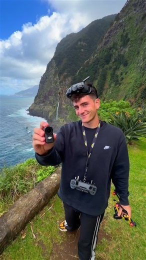 Everyone has that one wild idea: soaring down alongside a waterfall. 🌊🪂 Osmo Nano FPV turn it into an unforgettable perspective. 🎥 @alex_uspk #djiosmo #djiosmonano #OsmoNano #pocketcamera #vloggingcamera #povcamera #fpv #waterfall #adventurevideo #aerialfilming #foryou