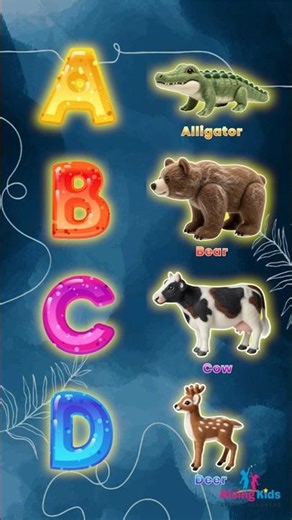 ABC Song with wool Animals (A-H) | Animal Alphabet A-Z for Toddlers | ABC phonics song for kids