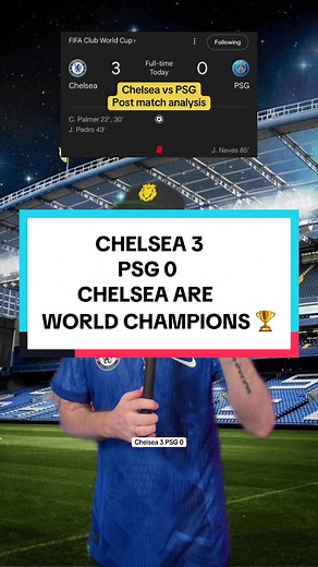 Chelsea vs PSG post match analysis with the game ending Chelsea 3-0 PSG CHELSEA ARE WORLD CHAMPIONS 🏆 What are your thoughts? #chelseafc #cfc #ktbffh #chelseafans #chelsea