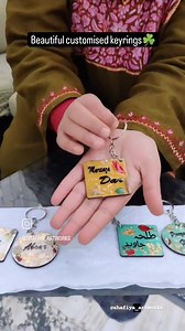 Customised these beautiful keychains for our lovely clients! Inbox for orders or DM on our Instagram page for orders! https://www.instagram.com/shafiya_artworks?igsh=YzAwZjE1ZTI0Zg== #keychain #resinartwork #keyrings #kashmiri #namekeychains #orderingonline #smallbusinessbigdreams #smallbusinessownerlife #WomenEntrepreneurs | Shafiya Artworks