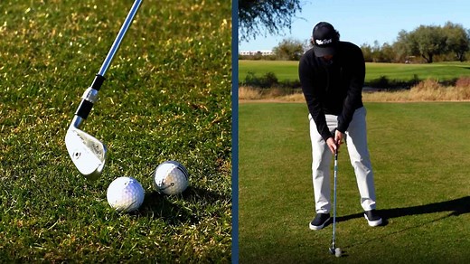 Avoid hitting shanks by practicing this clever 2-ball drill