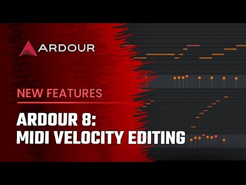 Ardour 8: MIDI Velocity Editing