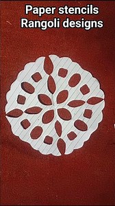 Paper stencils Rangoli designs #art #indianart #paperart #diy #rangolidesigns #paperrangoli 💯🙏🏻❤️😱👍🏻