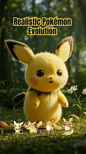 Realistic Pokémon Evolution | Pokédex No.025~026 ⚡ (Pikachu Line + Pichu Special)