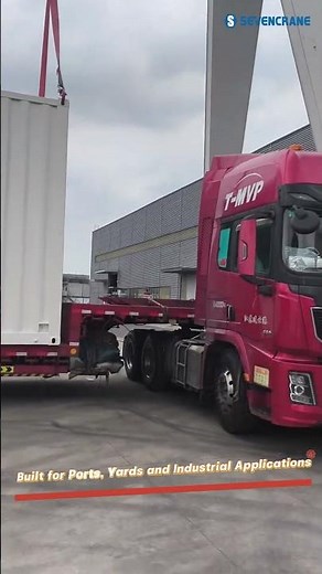 Gantry Crane Loading Container from Truck