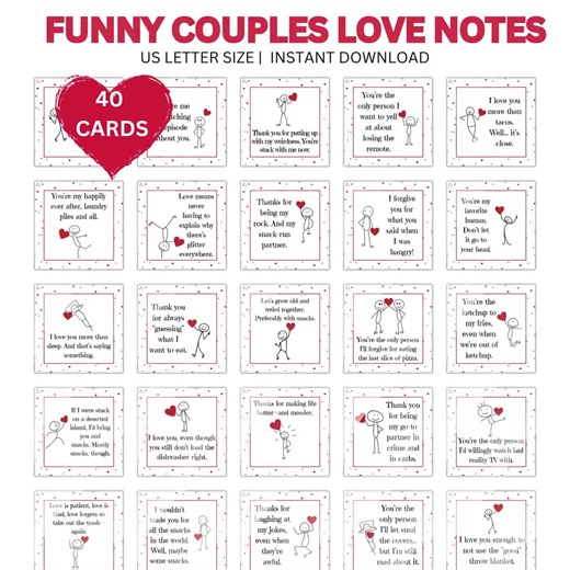 Funny Love Note Cards for Couples, Funny Couples Cards, Couples Love Notes, Anniversary Gift for Spouse, Significant Other Love Note Cards - Etsy