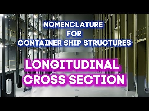 CONTAINER SHIP STRUCTURES | PART 4 - LONGITUDINAL CROSS SECTION | MARITIME ENGLISH jpg