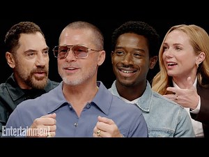 Brad Pitt & Javier Bardem on Driving 180mph & Training with Lewis Hamilton w/ 'F1' Cast