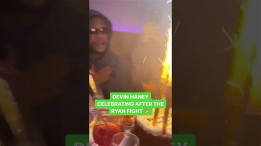 Devin Haney & team celebrating after Ryan Garcia fight 👀