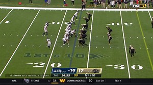 Pete Werner forces key fumble vs. DK Metcalf in Seahawks territory