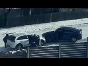 Out-of-control vehicles slide down hill in Texas