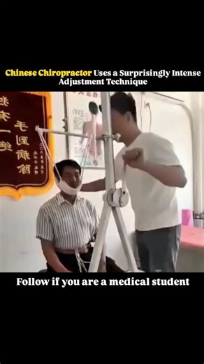 @medicalstudent.io on Instagram: "A Chinese chiropractor demonstrates a surprisingly intense adjustment technique that blends precision, confidence, and traditional expertise into a single, captivating moment as every movement appears both powerful and controlled creating a scene that grabs attention and leaves viewers fascinated by the skill involved while also reminding everyone to approach such treatments with awareness and proper guidance from qualified professionals #WellnessJourney #Chirop