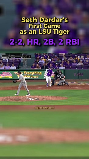 Seth Dardar's Debut Game with LSU Tigers