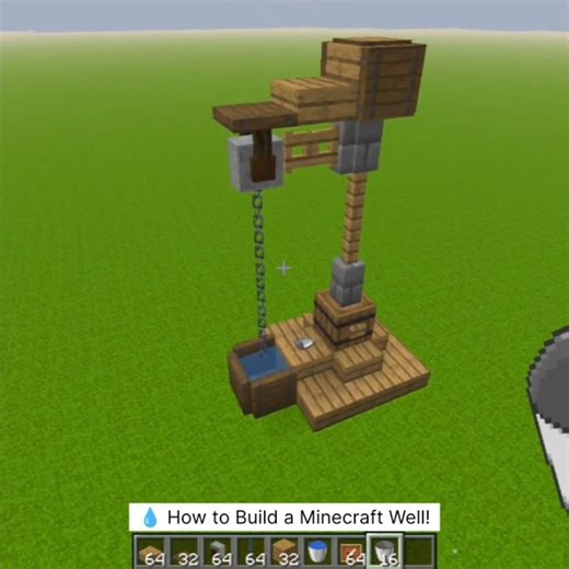 Minecraft Water Well | How to Build a Realistic Well | Minecraft Viral Build Idea #mcpe #minecraft