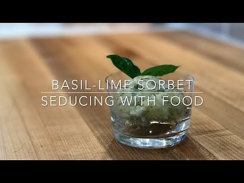 Basil-Lime Sorbet || Palate Cleanser