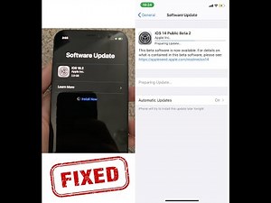 Fixed iPhone Stuck on Preparing Update/Install now | Unable to verify update