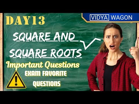 📘 Squares and Square Roots – Class 8 Maths | Quick Revision