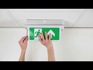 Aqualux escape route signalisation - Recessed mounted renovation