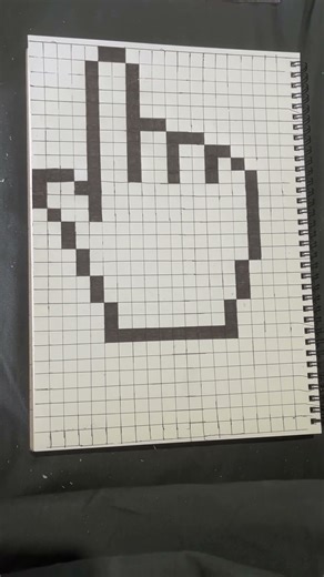 Pixel art #pixel #drawing #easy #pixelart #video #reels #hand #shapes #pattern #beginnerdrawings