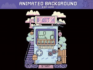 8-bit Lo-fi Home Animated Wallpaper: Retro Pixel Art (MP4) - Etsy