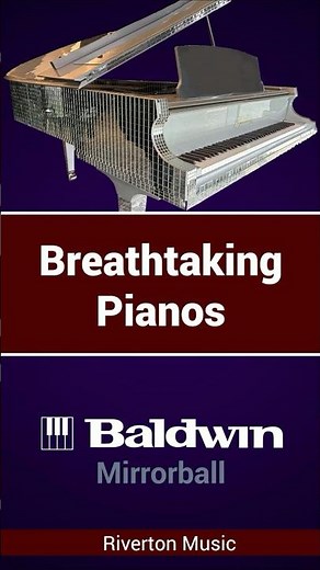 A Mirrorball Piano! | #Baldwin #grandpiano #RivertonMusic