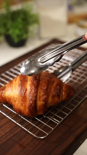 Baking at home made easier with the help of @Cuisinart Recipes Gourmet Pro Multifunctional Combi Oven. #creatingwithcuisinart #cookingwithcuisinart ad Recipe: Ingredients (8 Croissants) Dough: - 650g Bread flour (11.5% protein) more for dusting - 10g Salt - 65g White granulated sugar - 8g Instant dried yeast - 215g Water (room temperature) - 120g Whole milk (room temperature) - 55g Unsalted butter (chilled) – cut into cubes Butter Block: - 340g unsalted butter (European-style preferably) Egg Was