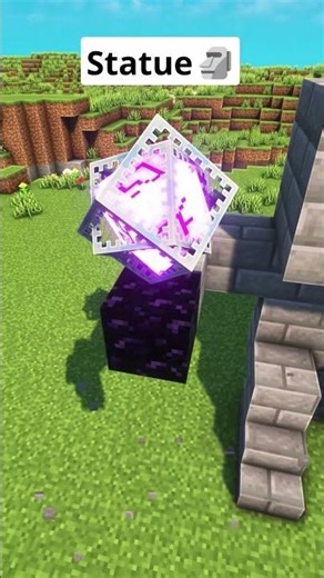 Minecraft Wizard Statue🗿 #shorts