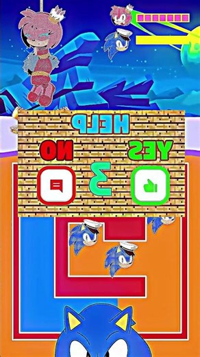 Shadow Rescues Amy! 🦇 Maze Puzzle Challenge