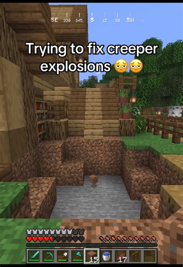 I’m supposed to be getting wood and mining coal rn 🫩✌️#minecraft #minecraftsurvival #minecraftmemes #funny #creeper