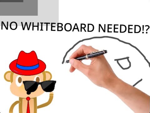 How to make a Whiteboard Style Video! - No Whiteboard needed