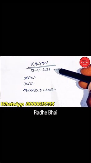 Radhe Bhai on Instagram: "Kalyan single Jodi open to close chart tricks"