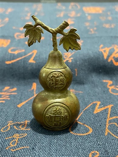 Vintage Copper Hu Lu Feng Shui Decor Blessing Good Luck Prosperity Gifting Wu Lou Decor Meditation Zen Talisman for Protection, Home Decor . - Etsy