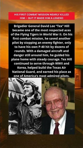TEX HILL - LEGENDARY FLYING TIGERS ACE WHO SERVED WITH COURAGE 🇺🇸✈️