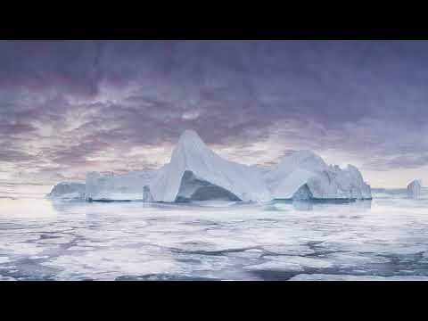 Arctic Iceberg Ambience (4K) | relaxing iceberg and ice floe sounds