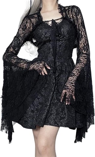 Amazon.com: Top corto gótico de moda para mujeres, adolescentes, niñas y jóvenes, Negro 1 : Ropa, Zapatos y Joyería