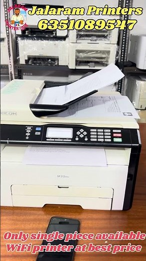 Ricoh 212snw copy scan xerox refurbished printer with 3 months warranty