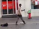 Knifeman seen during violent rampage in Wurzburg before being shot