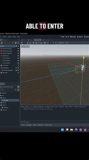 In Godot, you need to consider two main aspects when making 3D AI enemies #gamedesign