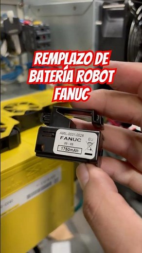 Remplazo de Baterias a controlador de Robot Fanuc