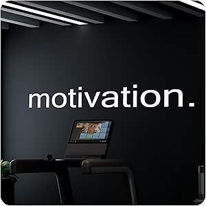 My Vinyl Story - Motivation Wall Decal - Motivational Sticker Quote, Inspirational Vinyl Word Art Decor for Home Gym, Office, Classroom, Fitness - Easy to Apply, Removable (White, 60x9 inches)