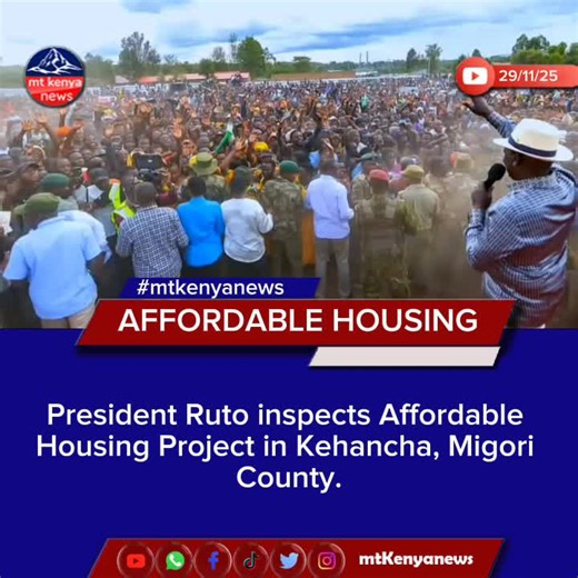 AFFORDABLE HOUSING President Ruto inspects Affordable Housing Project in Kehancha, Migori County. #BetaPlan #kenyatiktok #fyppppppppppppppppppppppp #affordablehousing #mtkenyanews