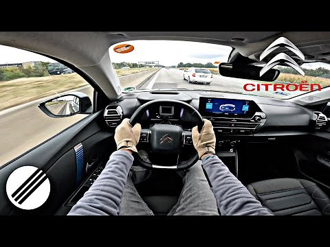 CITROËN ë-C4 TOP SPEED DRIVE ON GERMAN AUTOBAHN 🏎