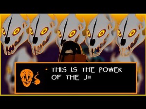 UnderSwap (THE J) Papyrus showcase in Undertale Fight For Love