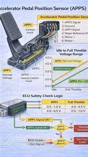 ACCELERATORS PEDAL POSITION SENSOR APPS#acceleratorpedal#autoelectrical #automobile