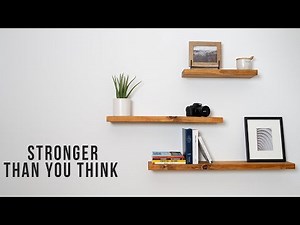 Floating Shelves so easy even you can do it! (in minutes)