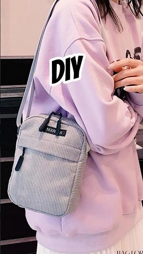 🎀 DIY Aesthetic Crossbody Bag | Pinterest Style Sewing Tutorial 🧵 Step-by-Step #sewalong #bagmaking