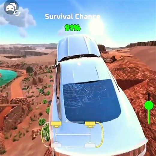 High speed car crash slow mo 🏎️💨