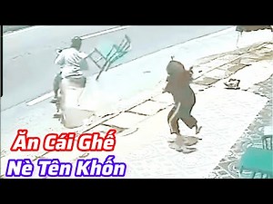 The younger sister rushed out and threw a chair straight at the thief's back.