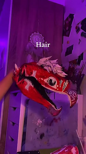 How I made a CARDBOARD DRAGON PUPPET!